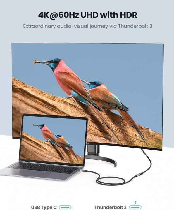Produktbild Ugreen USB C – USB C (1 m, USB 3.1)