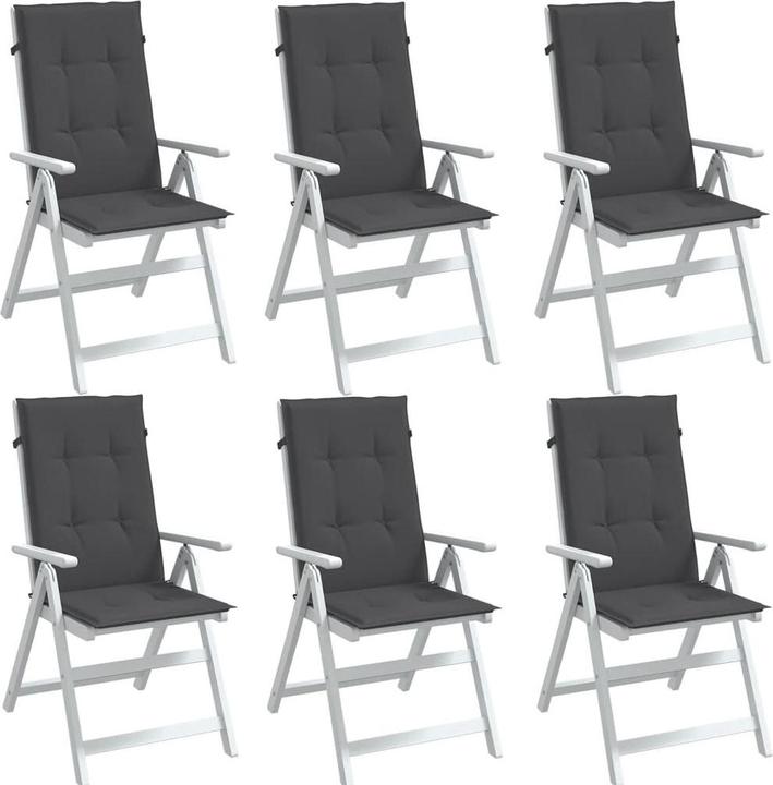 Actual product image VidaXL High-back cushions 6 pcs. fabric (120 x 50 x 4 cm)
