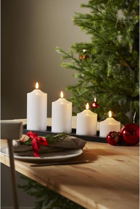 Actual product image Star Trading LED candle Pillar flame 7.5 cm x 17 cm, White (1 x)