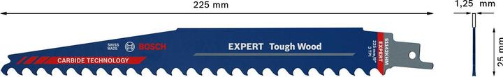 Immagine prodotto Bosch Professional Zubehör Lama per sega alternativa EXPERT 'Tough Wood' S 1142 KHM, 10 pezzi