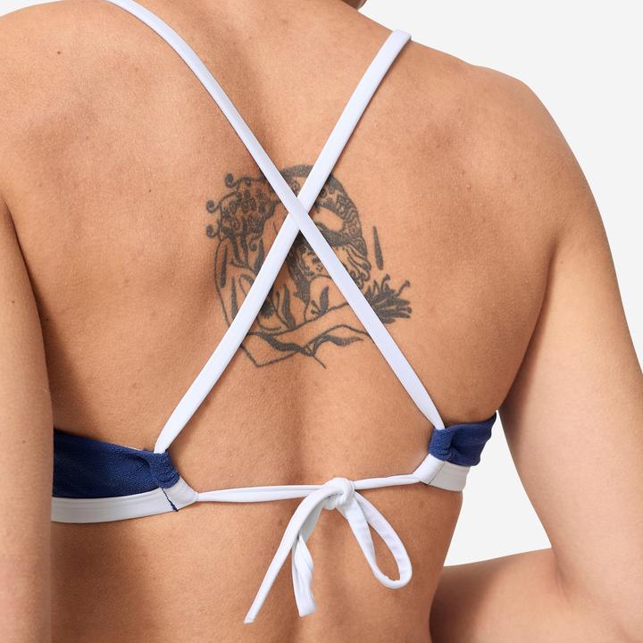 Image du produit Olaian Haut de maillot de bain surf brassière éponge Femme - Katy bleu (40, 42)