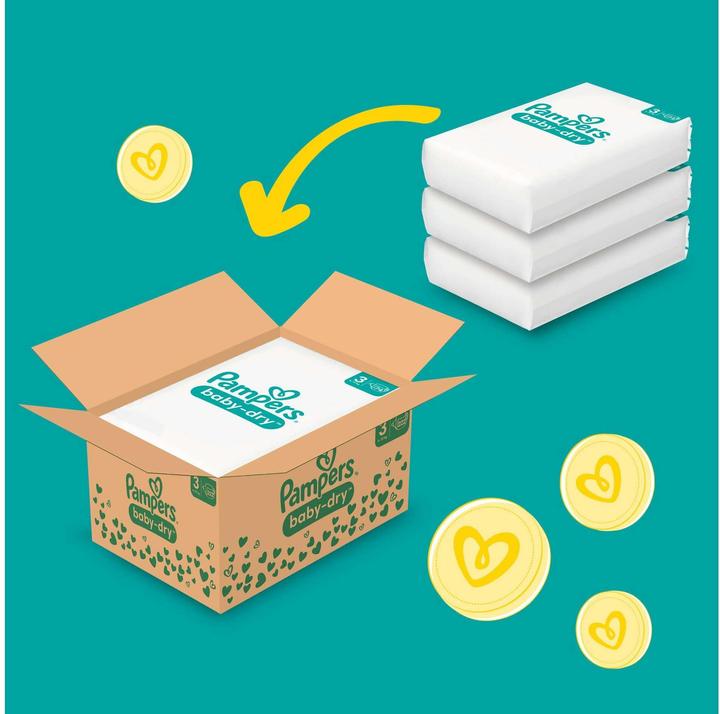 Image du produit Pampers Baby-Dry (Taille 3, Pack mensuel, 222 pièce(s))