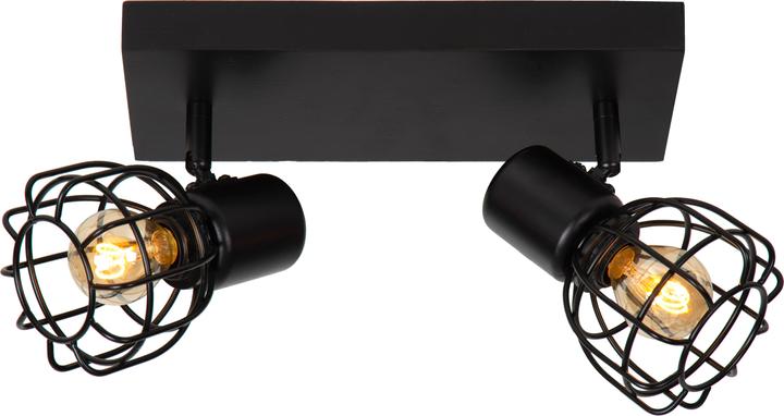 Image du produit Lucide FILOX - Projecteur de plafond - 2xE27 - Noir 00929/02/30 (E27)