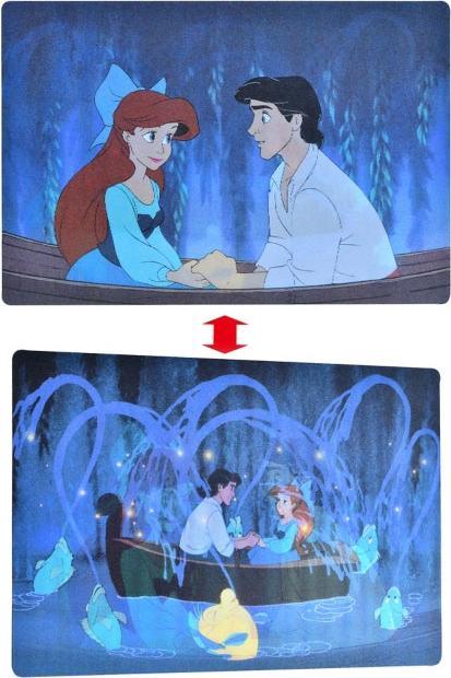 Immagine prodotto Disney Ariel e il principe Eric, cartolina delle Fiandre, barca lenticolare