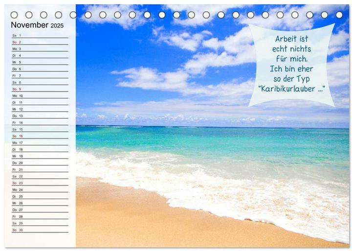 Immagine prodotto Endlich Urlaub und nichts wie weg! Lustiger Sprchekalender fr Urlaubsreife (Tischkalender 2025 (A5, Tedesco)