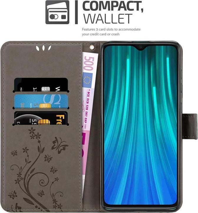 Image du produit Cadorabo Couverture du livre de fleurs (Xiaomi Redmi Note 8 Pro)