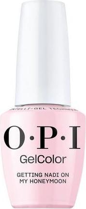 Immagine prodotto OPI Gelcolor Smalto per unghie opaco rosa chiaro creme UV Cure (Andare a Nadi in luna di miele, Smalto per unghie effetto gel)