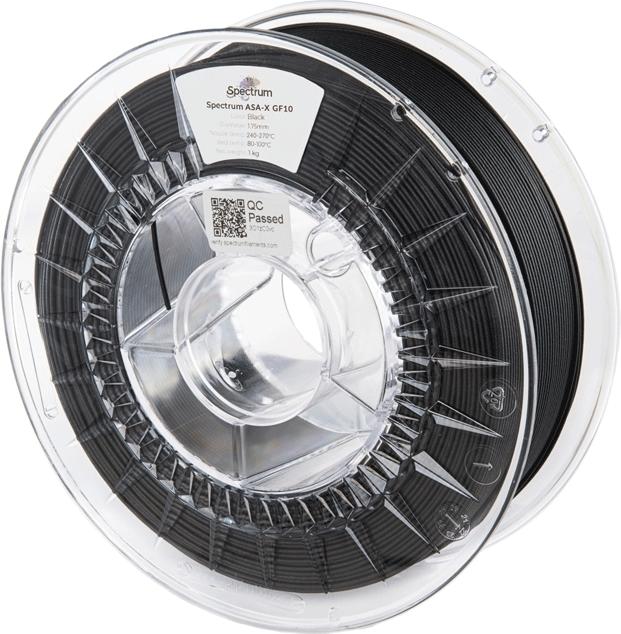 Image du produit Filament ASA-X GF10 Schwarz 1.75mm 1kg (ASA, 1.75 mm, 1000 g, Noir)
