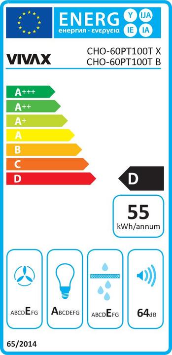 Energie-Label Vivax CHO-60PT100T X