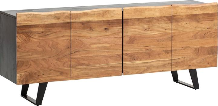 Produktbild FineBuy Sideboard Anrichte Holz Massiv 180 cm Kommode Standschrank Baumkante