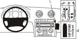 Produktbild Brodit 853439 Autohalterung Audi A3