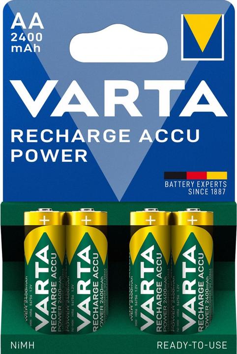 Actual product image Varta Rechargeable Accu (4 pcs., AA, 2400 mAh)