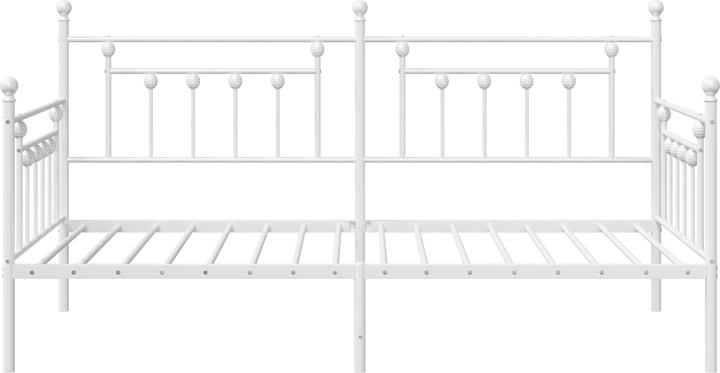 Immagine prodotto VidaXL Letto da giorno bianco 90x200 cm in acciaio (90 x 200 cm)