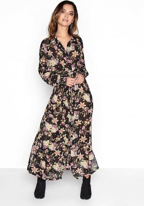 Immagine prodotto Girls On Film Vestito a camicia nero a fiori (36)