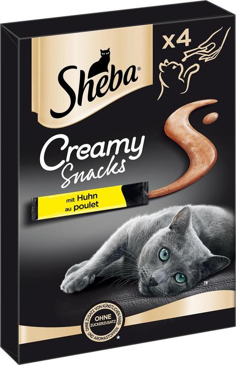 Produktbild Sheba Creamy Snacks mit Huhn (Adult, 4 Stk., 48 g)