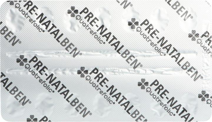 Nutritional values and ingredients Natalben Quatrefolic (28 Piece, Capsules, 28 g)