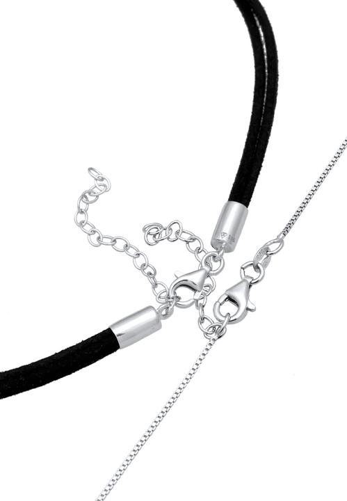 Produktbild Elli Choker (925er Sterling Silber, Kunstleder, No Stein, 32 cm)