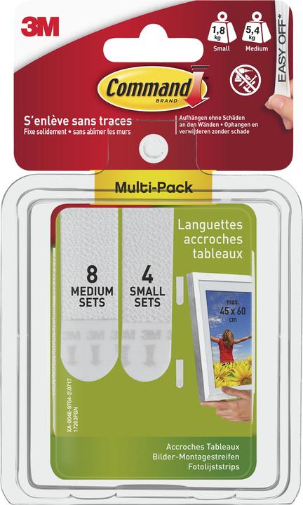 Command Hanging Strips S and M, Value Pack