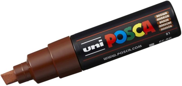 Actual product image Posca Marker PC-8K wedge tip (Brown, 8 mm, 1 x)