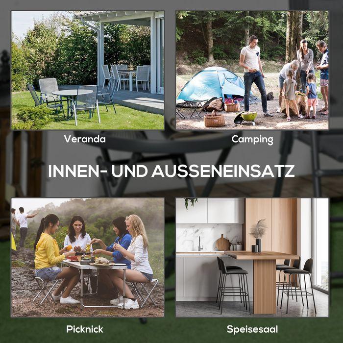 Produktbild Swisshandel24 Beistelltisch klappbar, Klapptisch aus Glas,45x45x50 cm, Schwarz