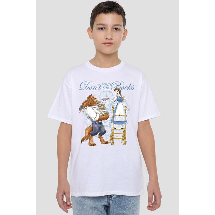 Produktbild Beauty And The Beast Don't Mind the Books TShirt (128)