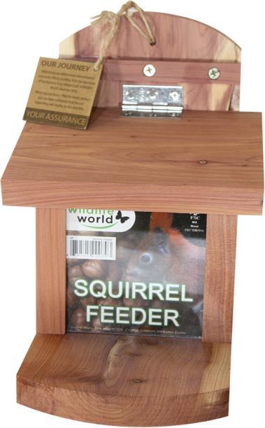 Produktbild Wildlife World Eichhörnchenfutterstation, 23 x 17 x 19 cm, FSC Mix