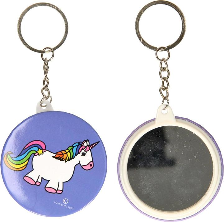 Produktbild LG-Imports Schlüsselanhänger mit Spiegel Einhorn