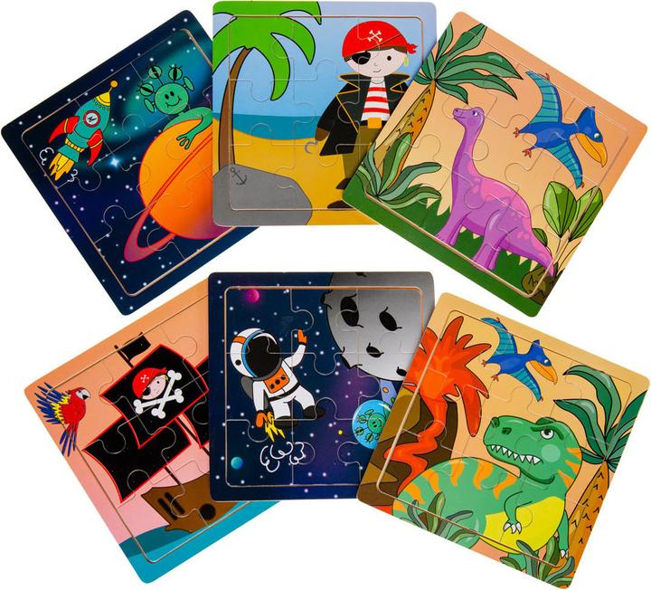 Actual product image LG-Imports Wooden puzzle (space, pirate or dinosaur) (1 pieces)