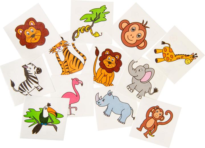 LG-Imports Tatuaggi Animali Selvatici, 12 pz.