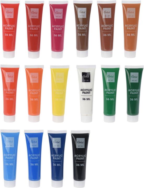 Produktbild Acrylfarbe (Multicolor, 576 ml)