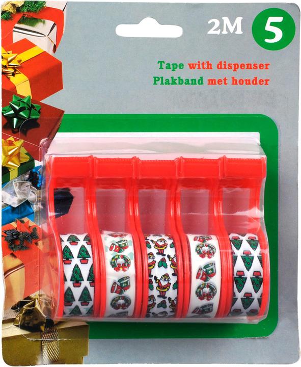 Actual product image Christmas adhesive tape, 5pcs