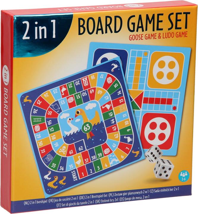 Produktbild Kinderspiel Ludo / Spiel der Gans 2in1 (Englisch)
