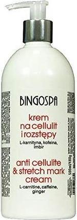 Actual product image BingoSpa BINGO SPA Krem na celulit i rozstępy z L-karnityną kofeiną i imbirem 500ml (Body cream, 500 ml)