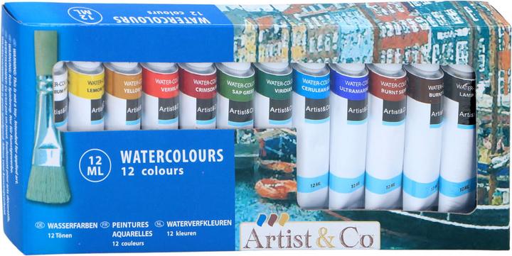 Actual product image Artist&Co Aquarellfarben (Multicoloured, 144 ml)