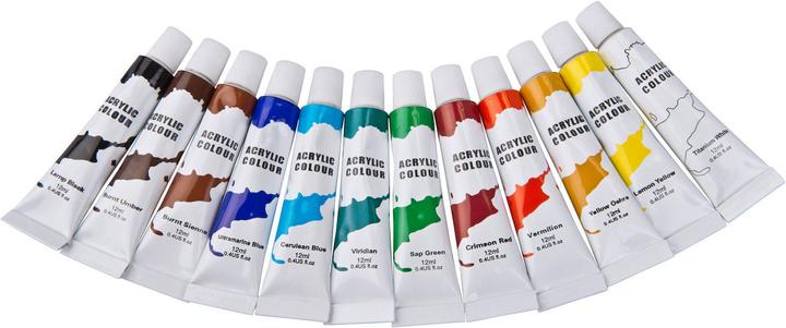 Produktbild Artist&Co Acrylfarbe, 12St. (Mehrfarbig, 144 ml)