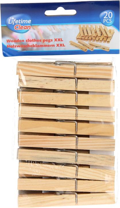 Actual product image Lifetime Clean Clothespins XXL, 20st.