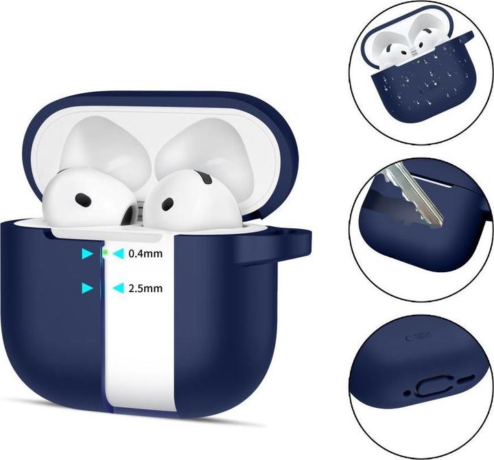 Actual product image Tech-Protect AIRPODS 4 SILICONE HOOK Case (Headphone sleeve)