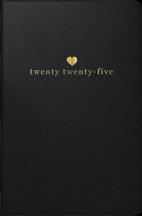 Actual product image Rido Pocket Calendar Partner Industry I 7,2x11,2cm 1 week/page Leatherette Heart black 2025 (German)
