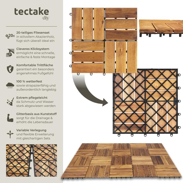 Immagine prodotto tectake Tabula (20 x, 31 x 31 cm)