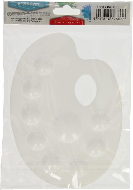 Immagine prodotto Starpak Tavolozza dei colori bianco 9 scomparti (9 x)