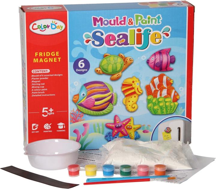 Produktbild Color Day Gipsabgussmagnete - Unterwasserwelt