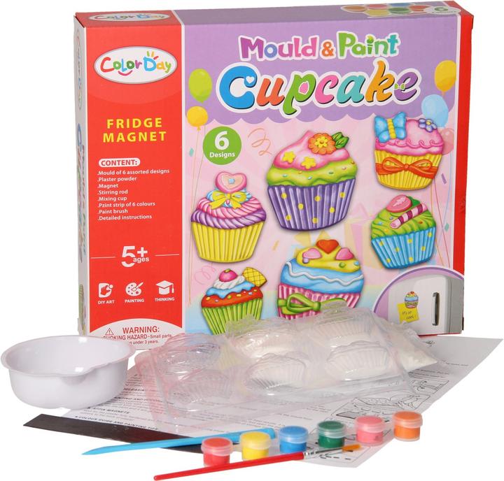 Produktbild Color Day Gips-Giessmagnete - Cupcakes