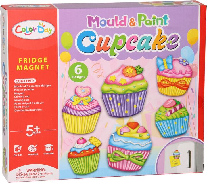 Produktbild Color Day Gips-Giessmagnete - Cupcakes