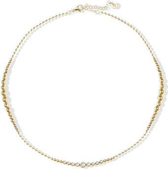 Liu Jo Gold-Plated Ball Necklace With Crystals Lj2824
