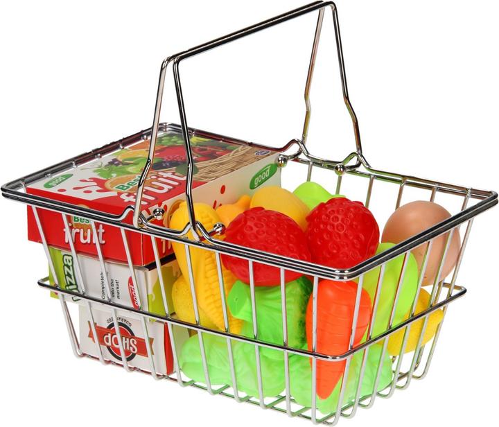 Image du produit Panier à provisions en métal rempli