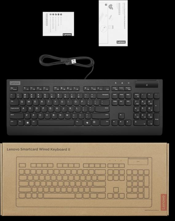 Immagine prodotto Lenovo Smartcard Wired keyboard II-German (DE, Cablato)