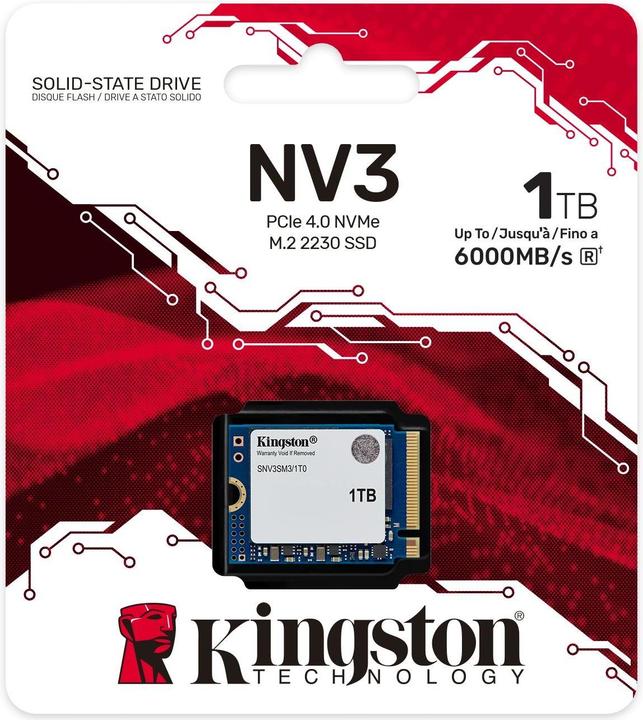 Actual product image Kingston NV3 (1000 GB, M.2 2230)
