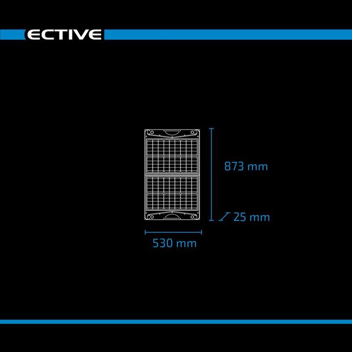 Produktbild Ective SunDock 60W USB Solartasche 12V mobiles Solarpanel faltbares Solarmodul (60 W, 2.50 kg)