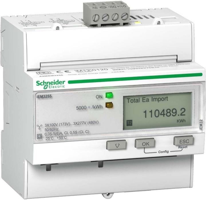 Image du produit Schneider Electric Acti9 iEM3200 Compteur d'énergie Modbus MID