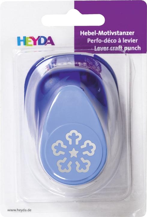 Actual product image Heyda Motif punch for cardboard up to 220g/sqm crystal pop-up large approx. 25x25mm